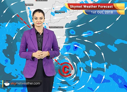 Weather Forecast for Oct 1: Heavy rain in Kerala, Tamil Nadu to continue, rest of the country to remain almost dry