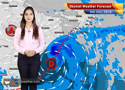 Weather Forecast for Oct 9: Rains ahead in Coastal Odisha and Gangetic West Bengal