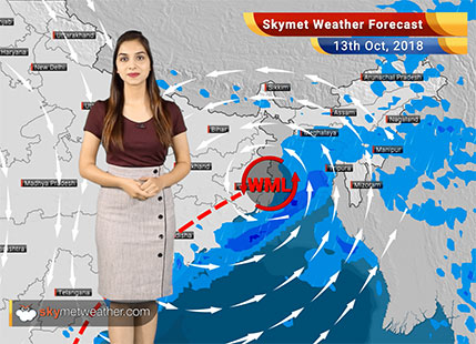 Weather Forecast for Oct 13: Rains in Kolkata, West Bengal, Northeast; Cyclone Titli weakens into well marked Low-Pressure Area