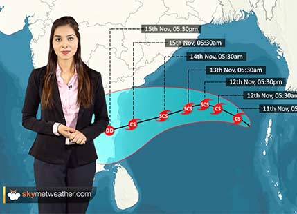 Cyclonic Strom ‘Gaja’ to bring rains over Andaman and Nicobar, Tamil Nadu, Karnataka and Andhra Pradesh
