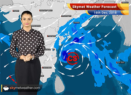 Weather Forecast for Dec 16: Cyclone Phethai to hit Andhra Coast by December 17, heavy rains over AP and Odisha