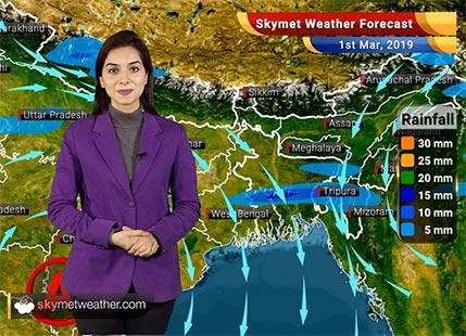 Weather Forecast Mar 1: Rain, snow in Kashmir, Himachal to continue; showers to reduce from East India