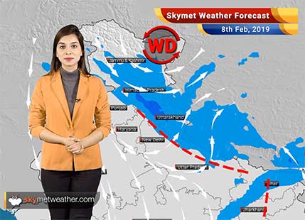 Weather Forecast for Feb 8: Rains ahead for entire India; Delhi, Rajasthan to remain dry