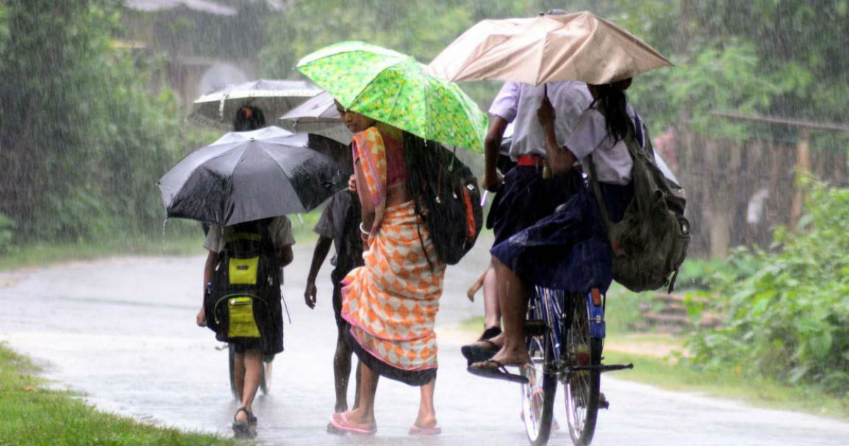 Rain in northeast and east india