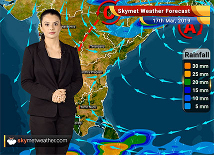 Weather Forecast March 17: Varanasi, Mirzapur, Gaya, Kolkata to witness rain; strong winds likely