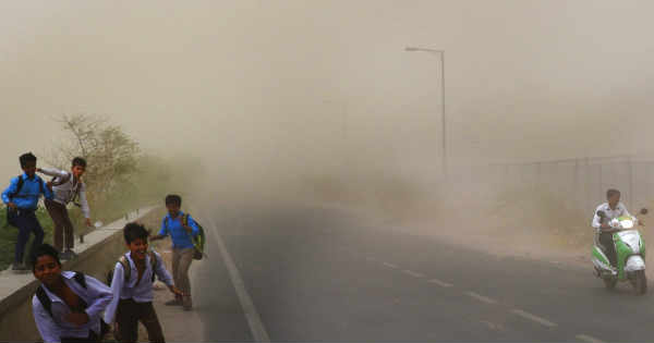 Dust storm in Rajasthan