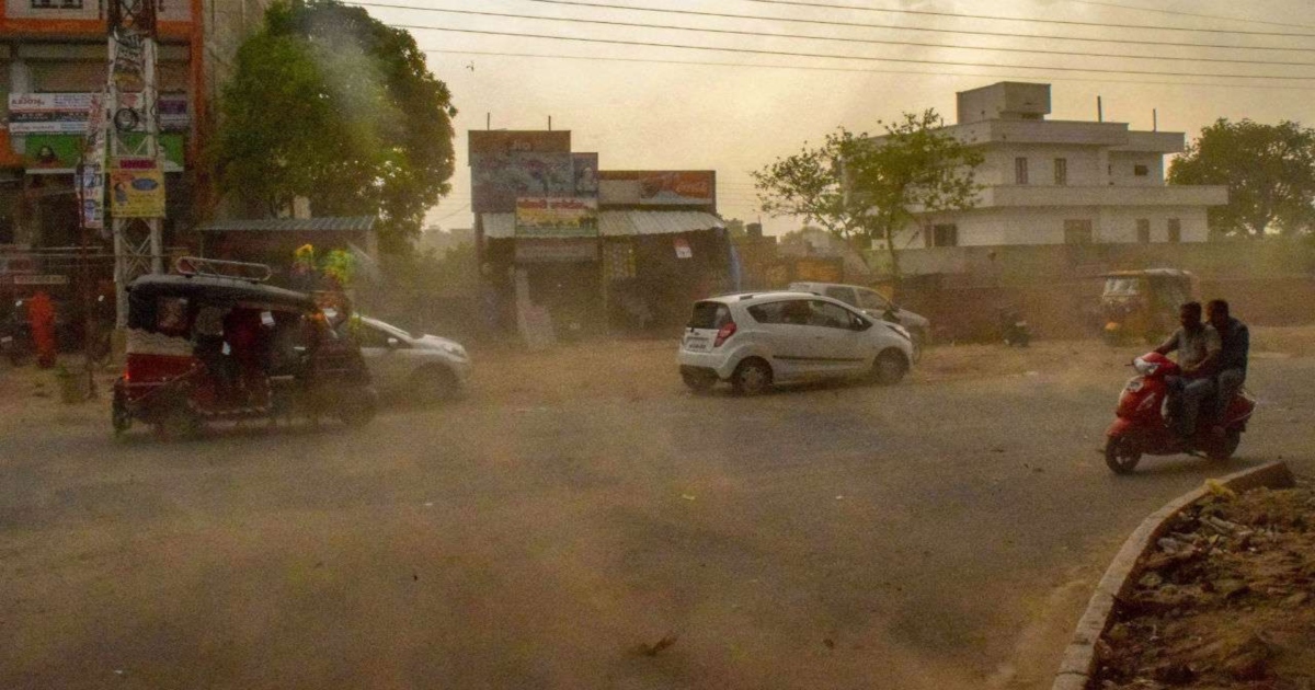 Duststorm and Rain in Punjab and Haryana