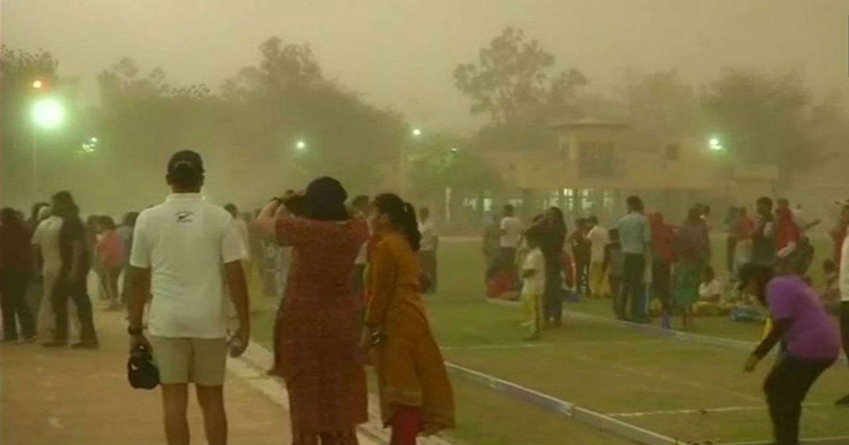 Dust storm in Delhi and NCR