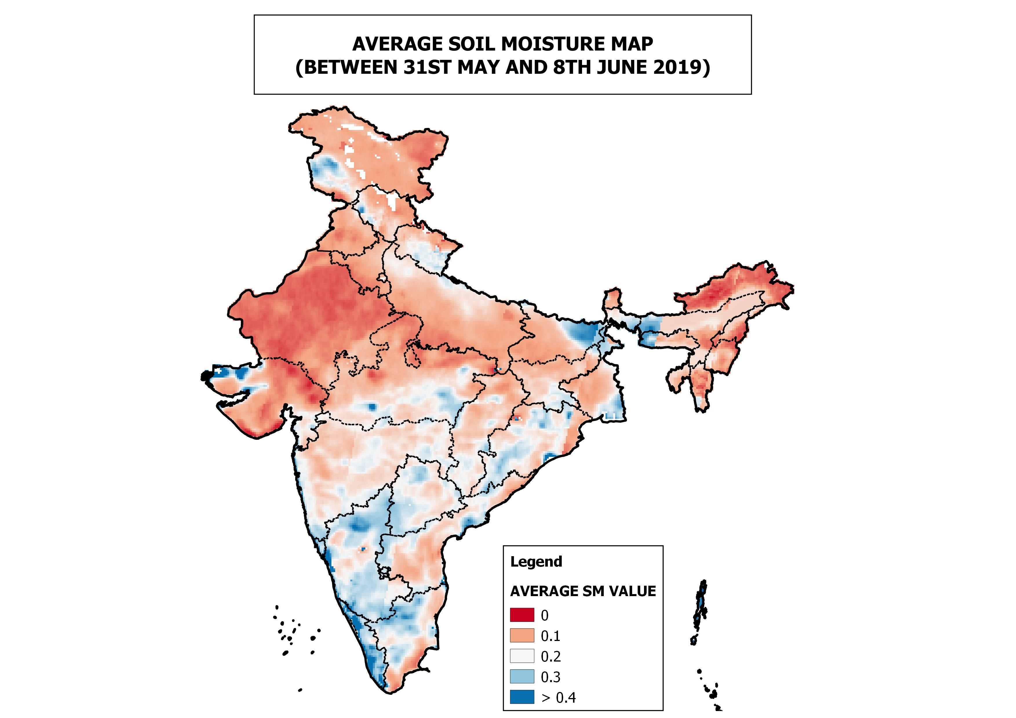 soil moisture in India