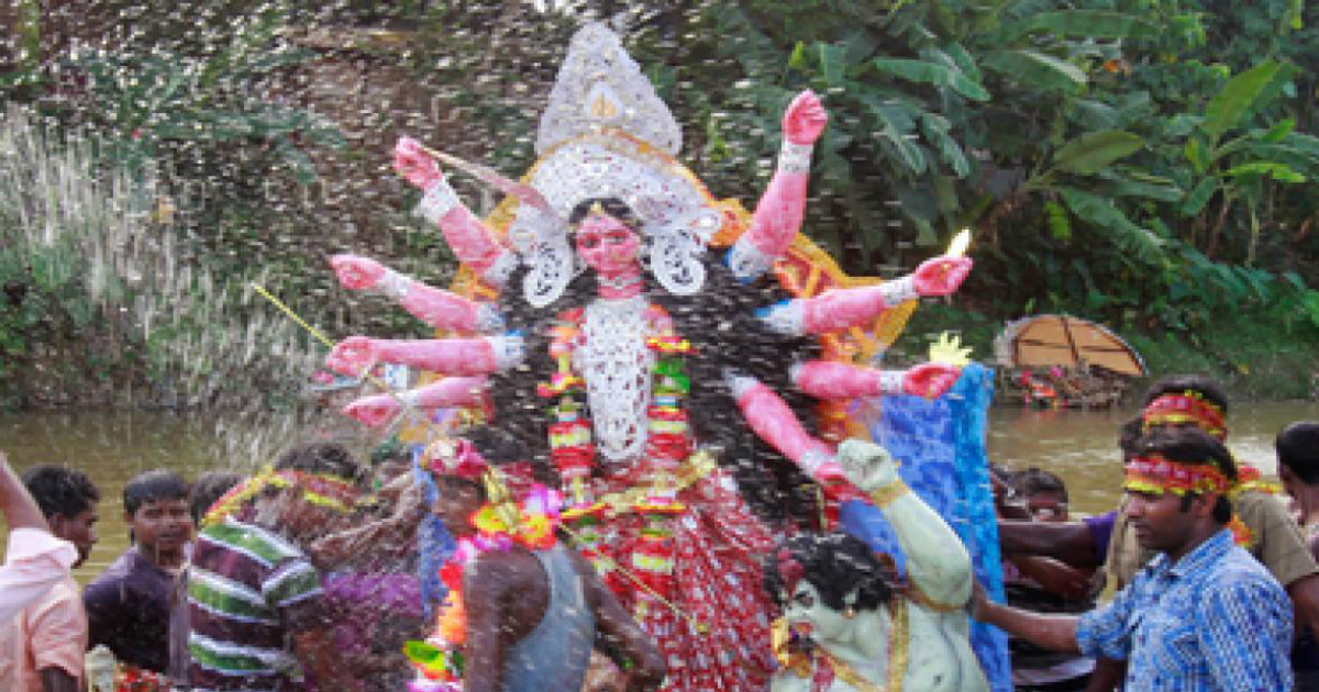 Durga Puja rains