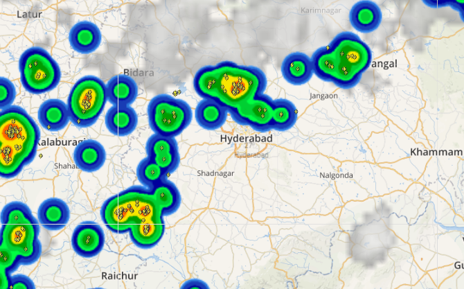 Live lightning and thunderstorm report across India