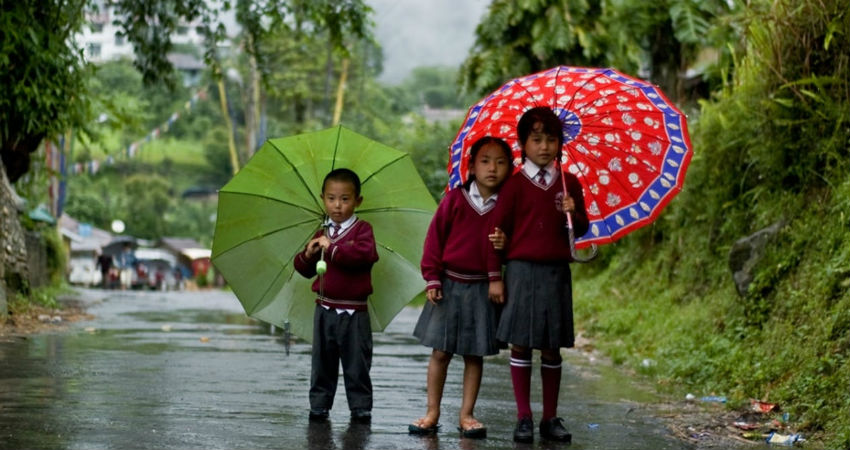 rain in Northeast India 