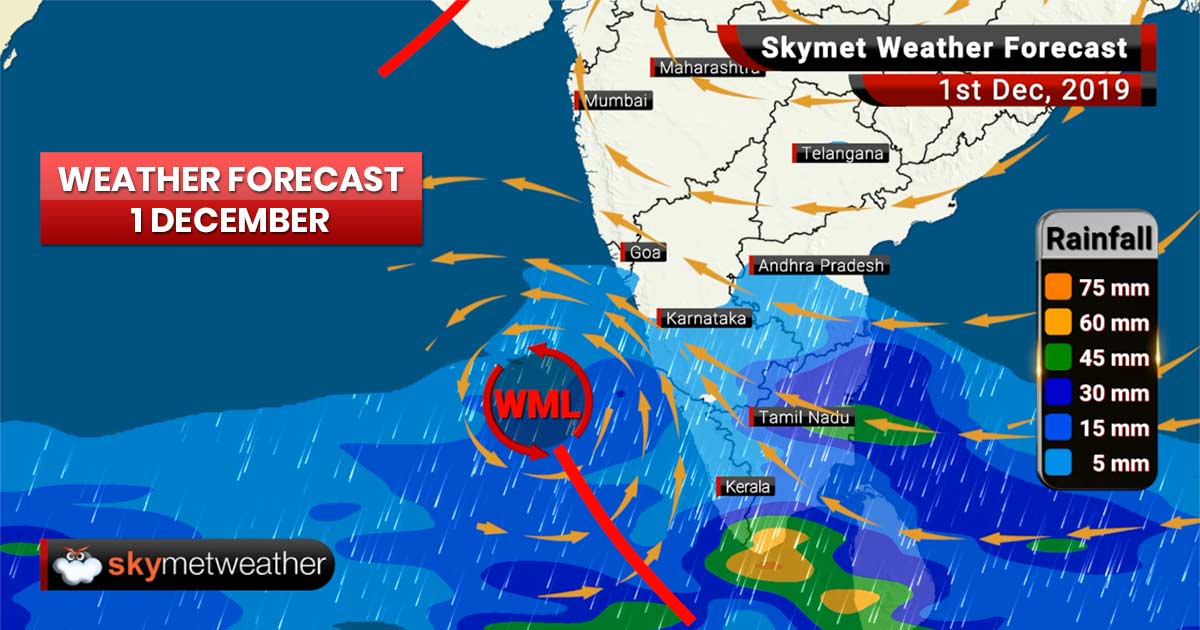 Weather Forecast Dec 1: Heavy rains in Chennai, Kerala, Dec to start on a wintry note for Delhi