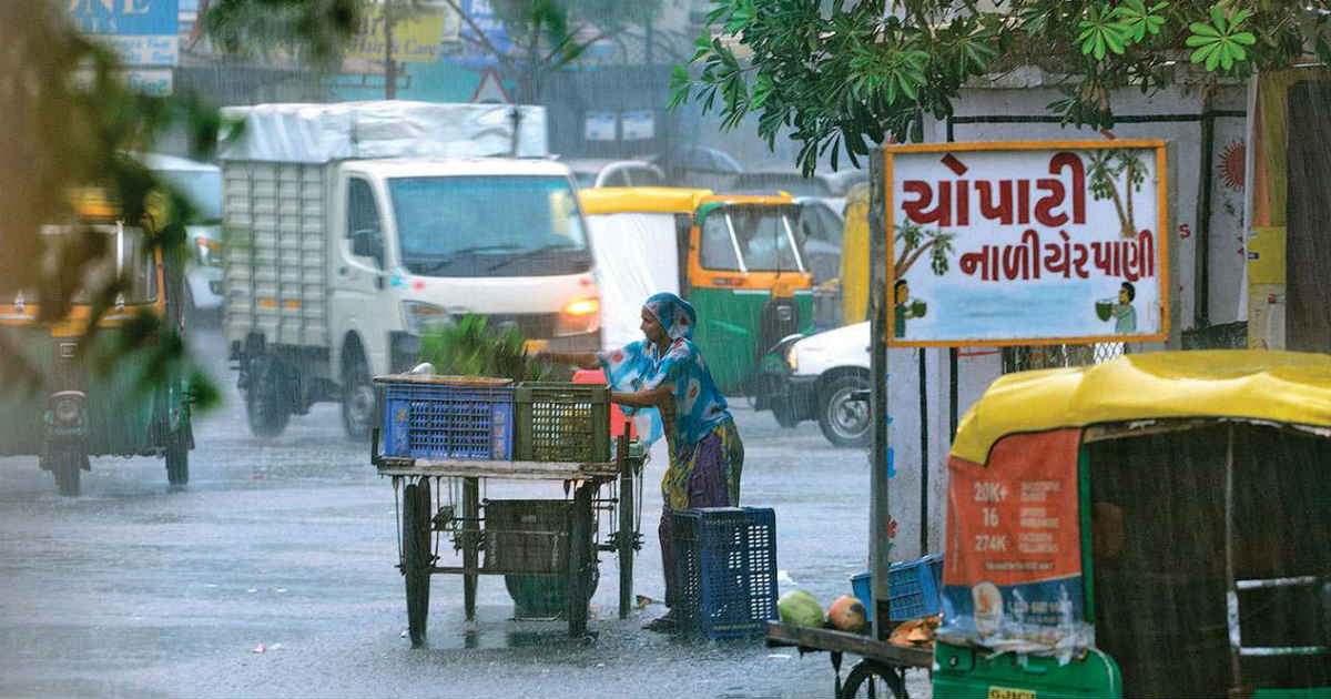 Rain in Gujarat during winters