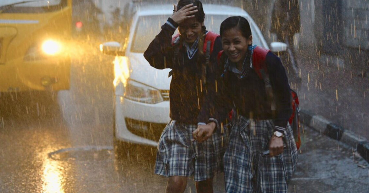 winter rain in Delhi