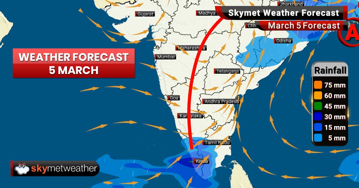 Weather Forecast for Mar 5: Rains ahead for Punjab, Haryana, Uttar Pradesh, Rajasthan