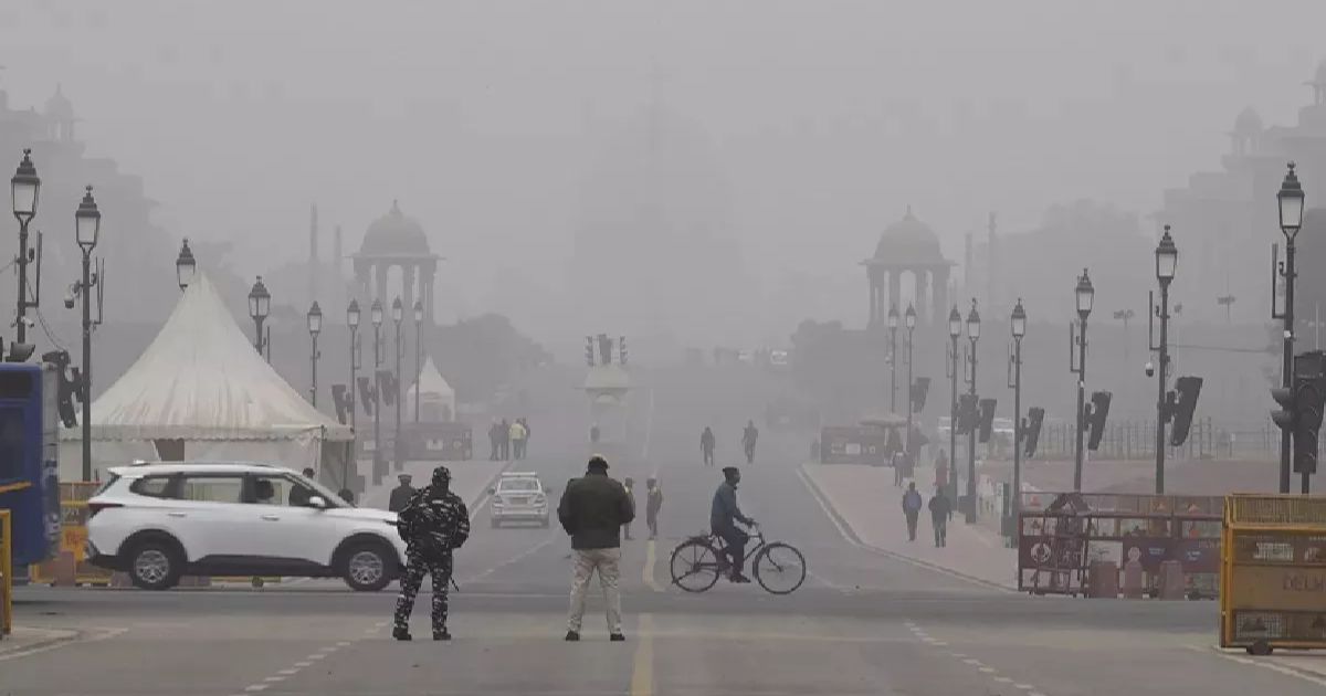 Fog with severe cold in Delhi
