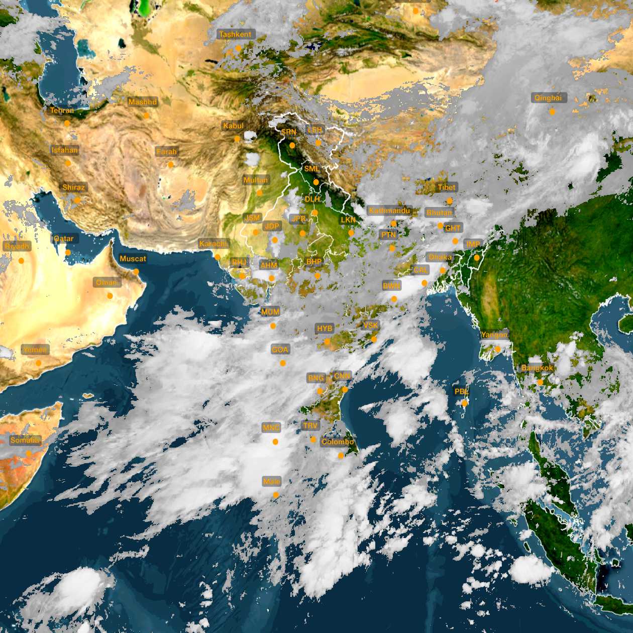 INSAT Weather Latest Satellite Images And Maps Of India