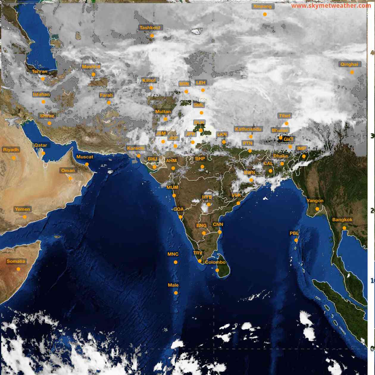 <b style='padding-left:57px;'>05:00</b><br>Satellite Images of India <br>for 27 February 2024