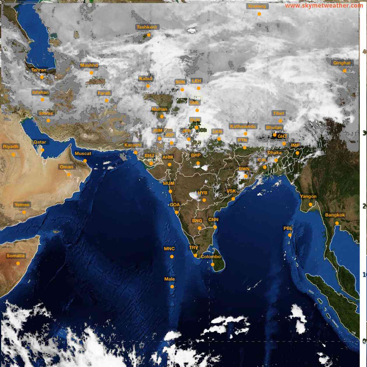 <b style='padding-left:57px;'>07:00</b><br>Satellite Images of India <br>for 27 February 2024
