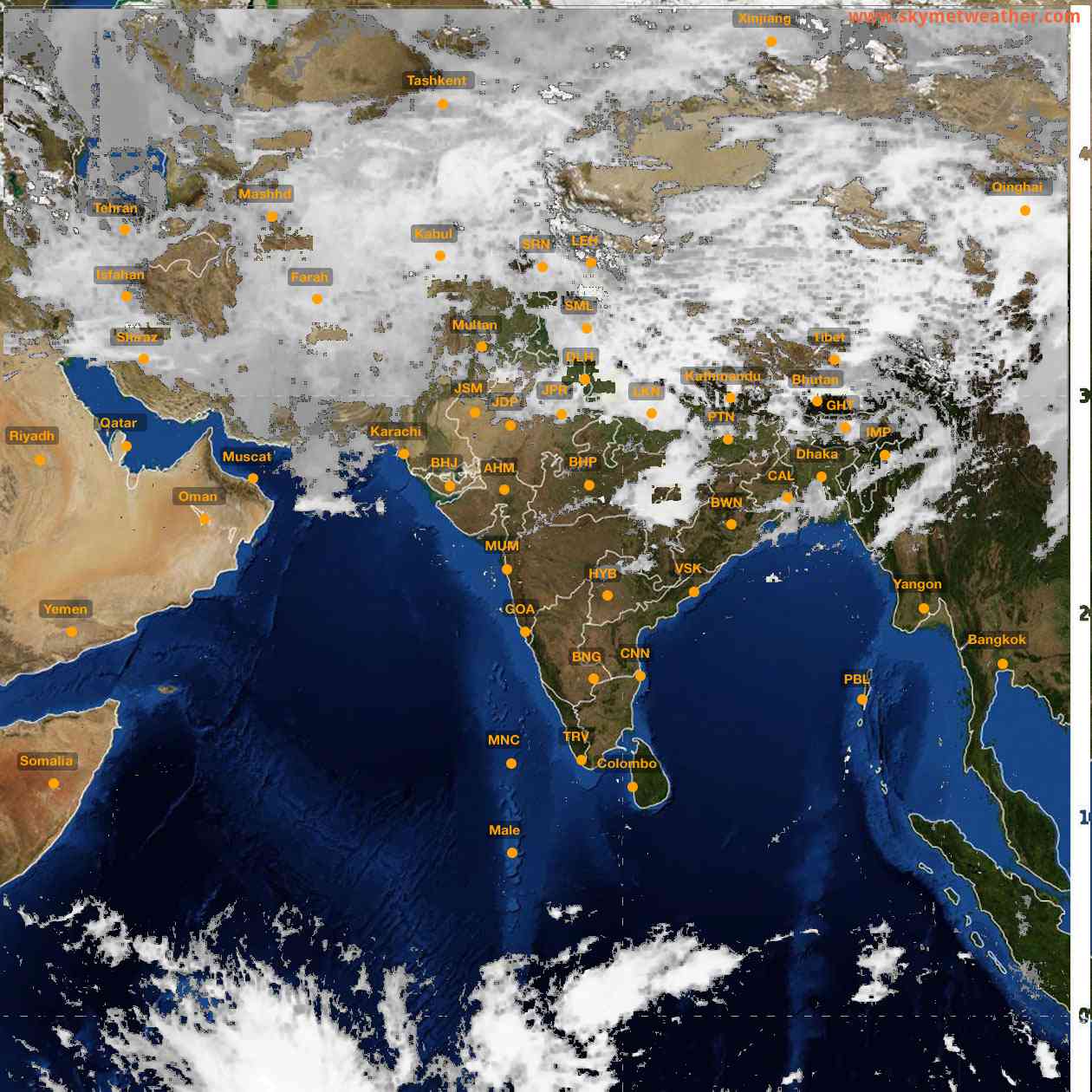 <b style='padding-left:57px;'>13:00</b><br>Satellite Images of India <br>for 27 February 2024